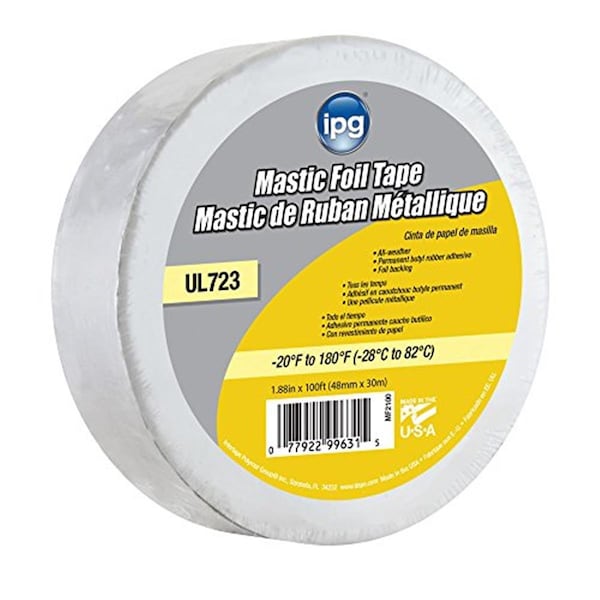 Intertape Intertape Polymer MF2100 Butyl Mastic Foil Tape - 1.88 in. x 100 ft. - MF2100