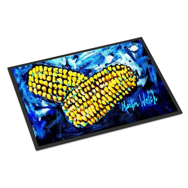 Carolines Treasures Two Corn Please Indoor or Outdoor Mat, 18 x 27 in. - MW1235MAT
