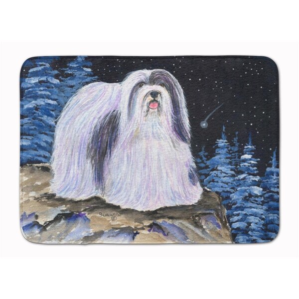 Carolines Treasures Starry Night Havanese Machine Washable Memory Foam Mat - SS8450RUG