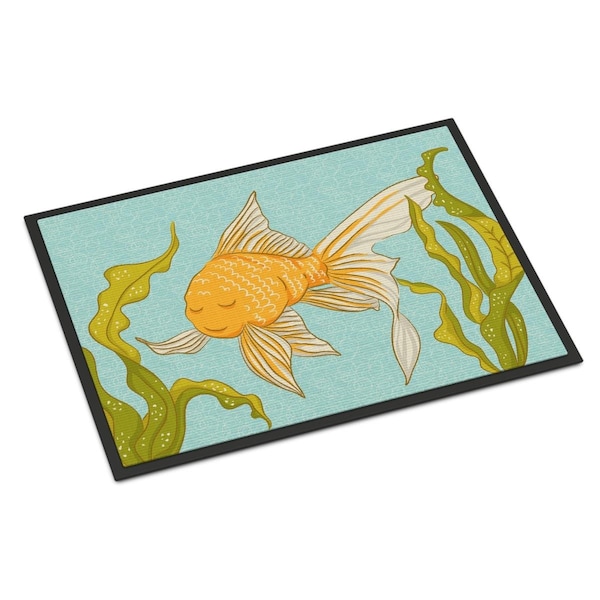 Carolines Treasures Gold Fish Indoor Or Outdoor Mat - 24 x 36 in. - BB8544JMAT