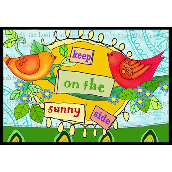 Carolines Treasures Keep On The Sunny Side Indoor and Outdoor Mat- 24 x 36 in. - PJC1100JMAT