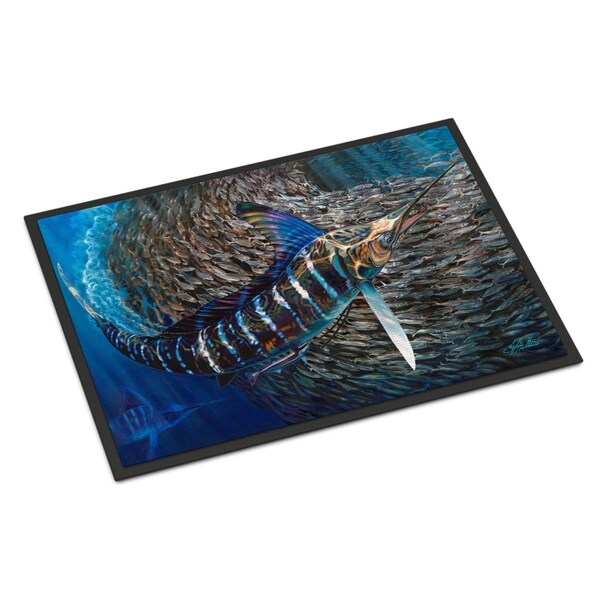 Carolines Treasures 24 x 36 in. Striped Gem Striped Marlin Indoor or Outdoor Mat - JMA2014JMAT