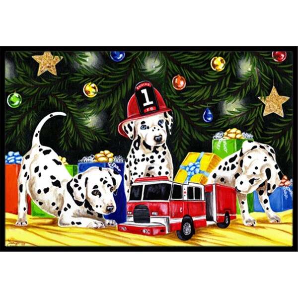 Carolines Treasures Christmas Favorite Gift Dalmatian Indoor or Outdoor Mat- 24 x 36 - AMB1316JMAT