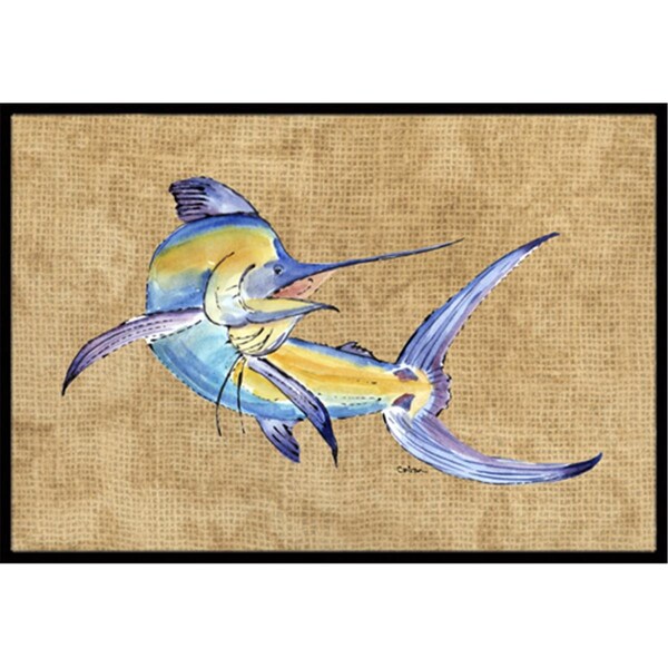 Carolines Treasures 18 x 27 In. Blue Marlin Indoor or Outdoor Mat - 8811MAT