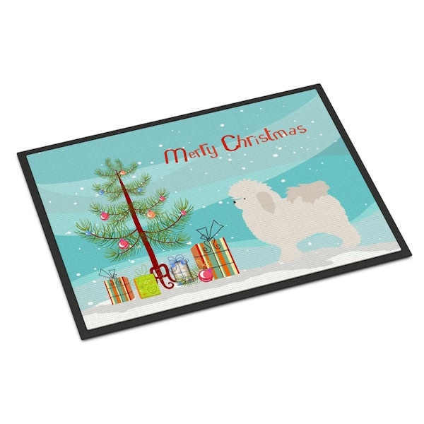 Carolines Treasures Bolognese Christmas Indoor or Outdoor Mat, 24 x 36 in. - BB8471JMAT