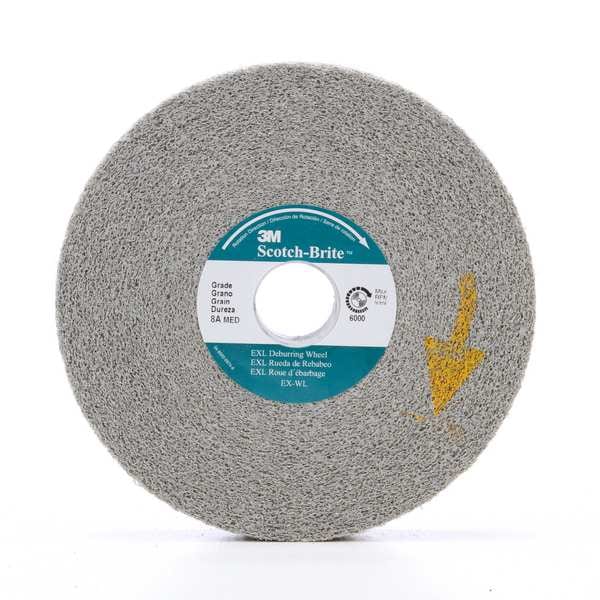Scotch-Brite Deburring Wheel, XL-WL, 8A Medium, 6 in x 1 in x 1 in - 7000000734