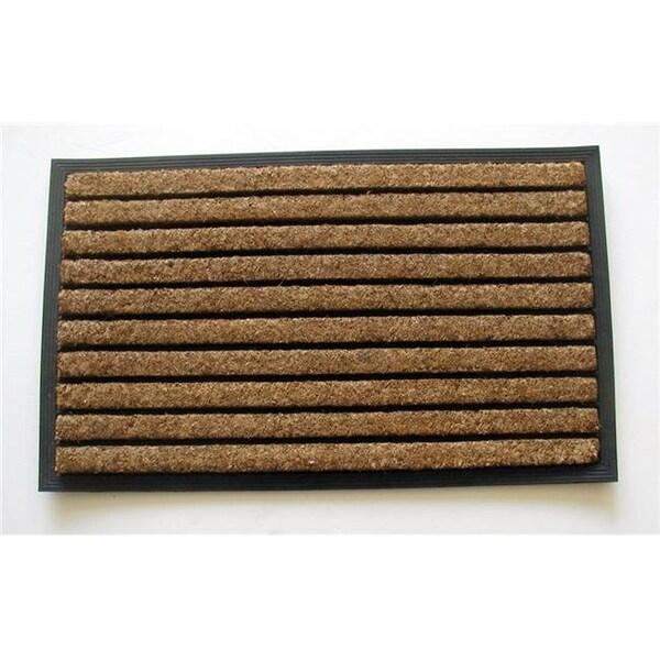 Dare2Decor 18 x 30 in. Rubber Back Tuffcor Ribbed Natural Door Mat - DA642414