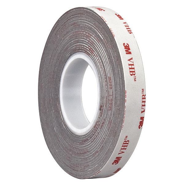 3M 3M 4611 VHB Tape 1" x 5yd, Dark Gray, 45 mil - 4611