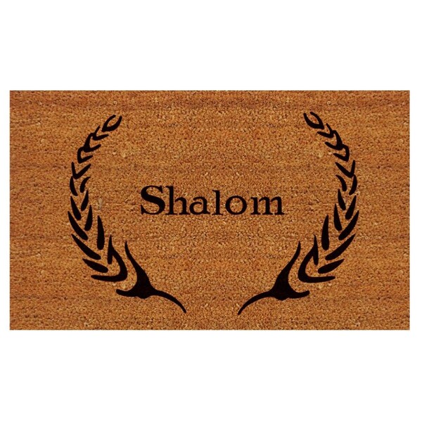 Configuracion Shalom Rectangular Doormat - Natural & Black - 24in. x 36in. - CO3361344
