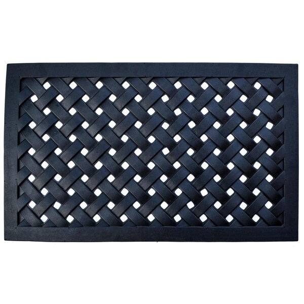 Imports Decor Outdoor Braided Door Mat, Black - 821RBM-XL