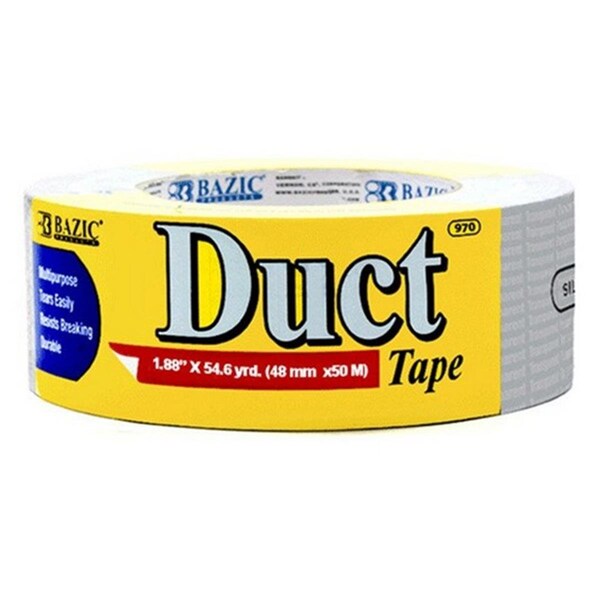 Bazic Products BAZIC   1.88in. X 60 Yards Silver Duct Tape, 12PK - 970