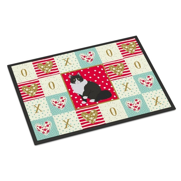 Carolines Treasures 18 x 27 in. Siberian Forest Cat Love Indoor or Outdoor Mat - CK5788MAT