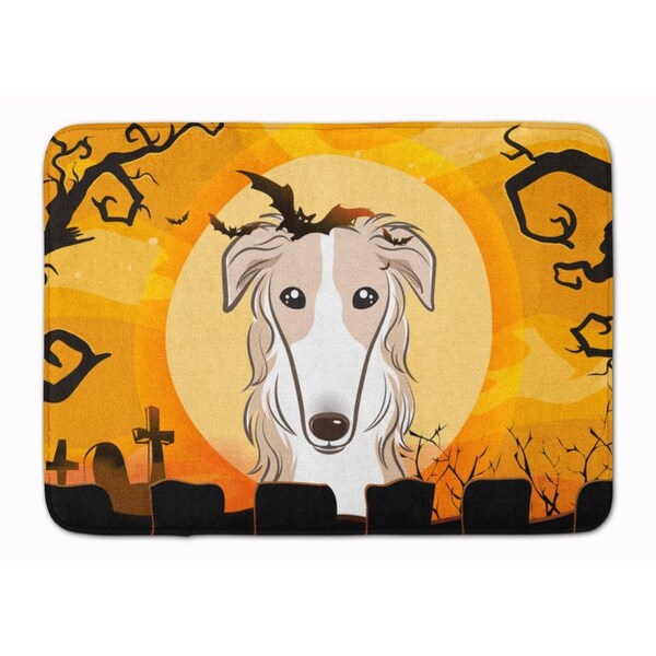 Carolines Treasures Halloween Borzoi Machine Washable Memory Foam Mat - BB1786RUG