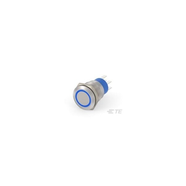 Alcoswitch AV19 DPM 5A FIX RING LED AZUL 12V - AV1920R712Q04