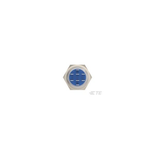 Alcoswitch AV19 DPM 5A FIX RING LED AZUL 12V - AV1920R712Q04