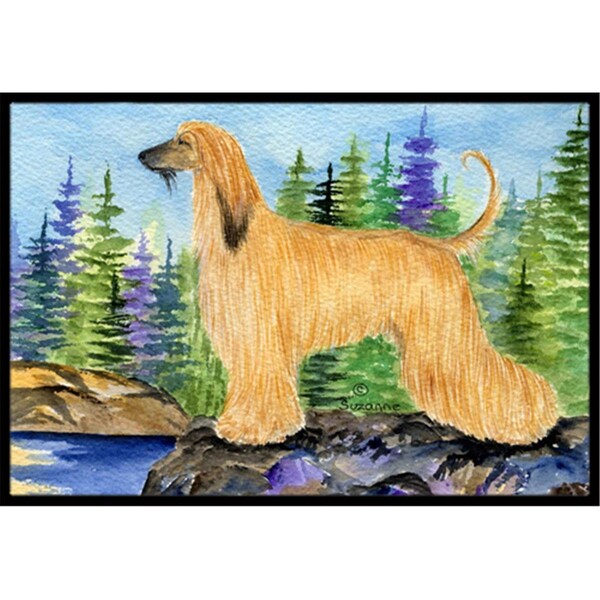 Carolines Treasures 18 x 27 in. Afghan Hound Indoor Outdoor Doormat - SS8220MAT