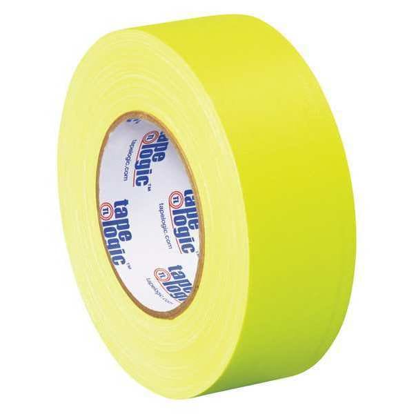 Tape Logic Tape Logic Gaffers Tape, 11.0 Mil, 2" x 50 yds., Fluorescent Yellow, 24/Case - T9874FY