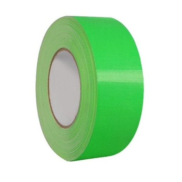 Wod Tape DTC12F Contractor Grade Duct Tape Fluorescent Green 1/2 in. x 60 ft., 96PK - WOD DTC12F-00500-96-60-FGR