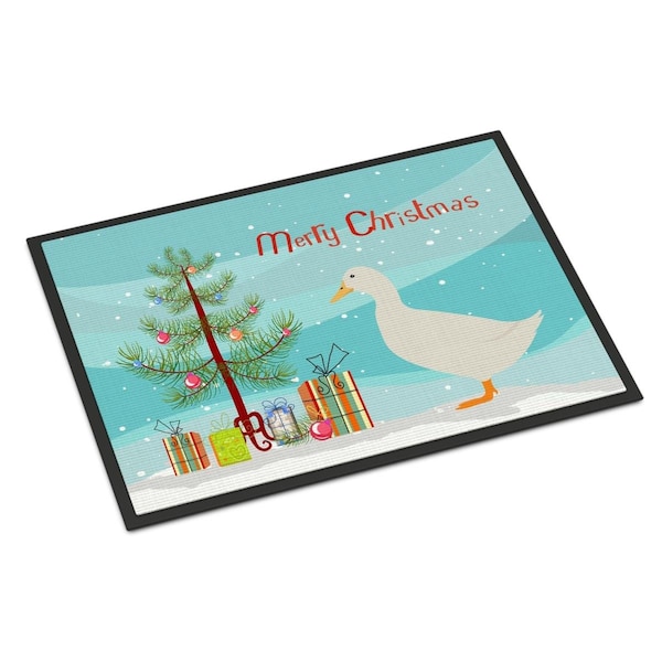 Carolines Treasures American Pekin Duck Christmas Indoor or Outdoor Mat - 18 x 27 in. - BB9227MAT