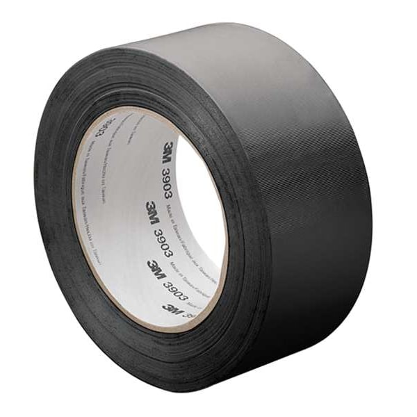 3M Duct Tape, 4 x 50 yd, 6.5 mil, Black, Vinyl - 4-50-3903-BLACK