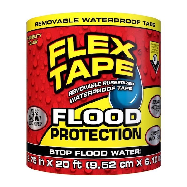 Flex Seal Flex Seal Family of Products Flood Protection 3.75 in. W X 20 ft. L Yellow Waterproof Repair Tape - RTSYELR0420