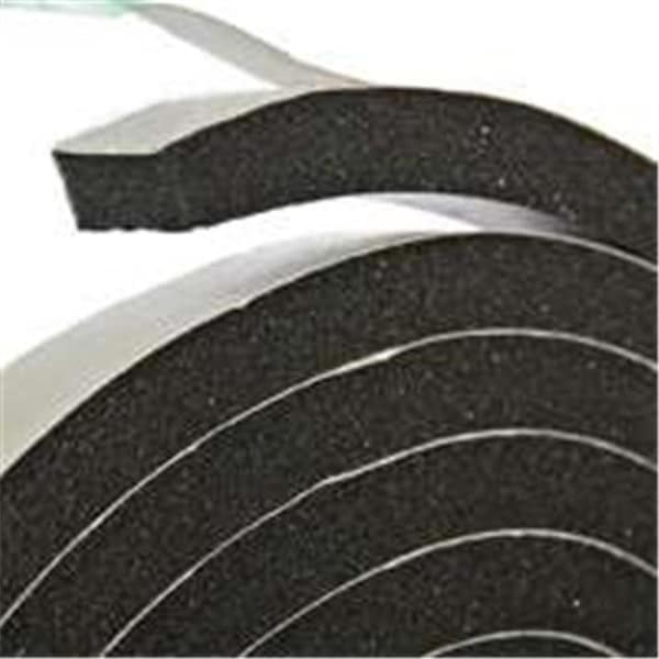 Thermwell Products Thermwell Products R338H Black Rubber Foam Tape - 0.37 x 10 Ft. - 7562283