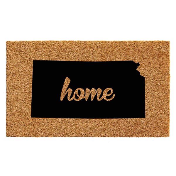 Calloway Mills Entrance Mat, Coir, Natural, Black - 105232436