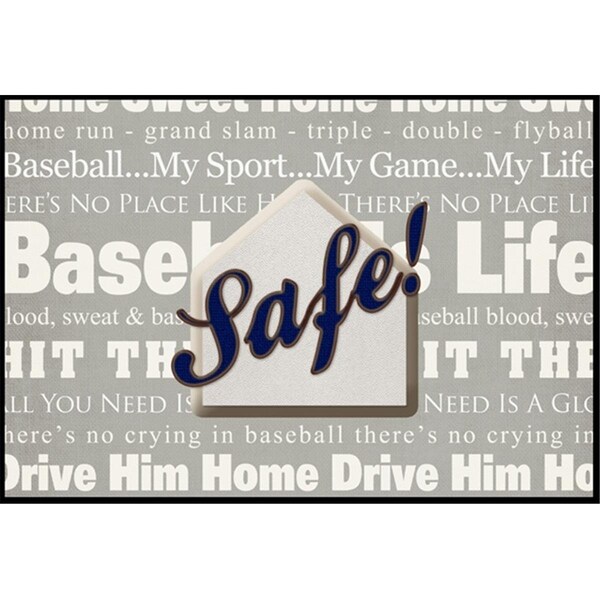Carolines Treasures Safe at Home Indoor or Outdoor Mat - SB3079MAT