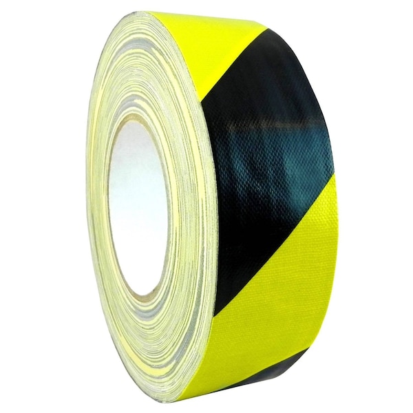 Wod Tape DTCHZ Contractor Grade Duct Tape Stripe Safety Black-Yellow 6 in. x 60 ft., 8PK - WOD DTCHZ-05000-8-60-BY