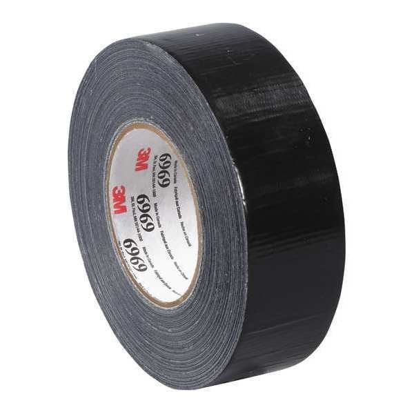 3M Duct Tape, 10.7 Mil, 2"x60 yds., Black, PK3 - T98769693PKB