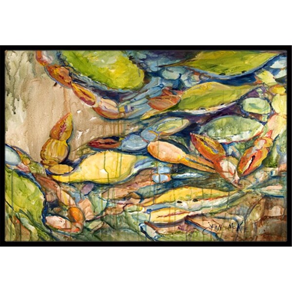 Carolines Treasures Jubilee Blue Crab Indoor and Outdoor Mat- 24 x 36 in. - JMK1102JMAT