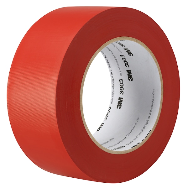 3M Duct Tape, 2 In x 50 yd, 6.5 mil, Red, Vinyl - 3903