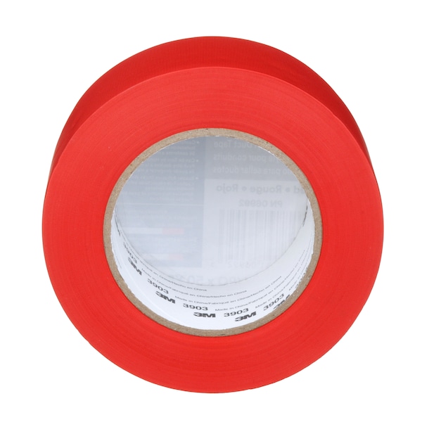 3M Duct Tape, 2 In x 50 yd, 6.5 mil, Red, Vinyl - 3903