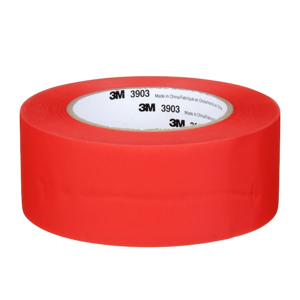 3M Duct Tape, 2 In x 50 yd, 6.5 mil, Red, Vinyl - 3903