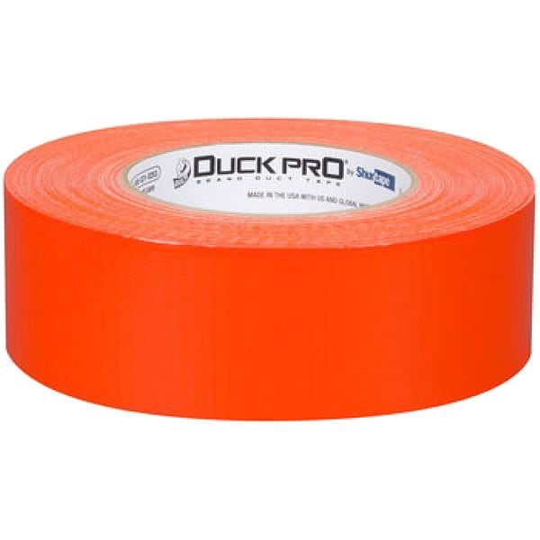 Shurtape Duct Tape, 60yd, 1-7/8"W, Orange, Industrial - PC 009