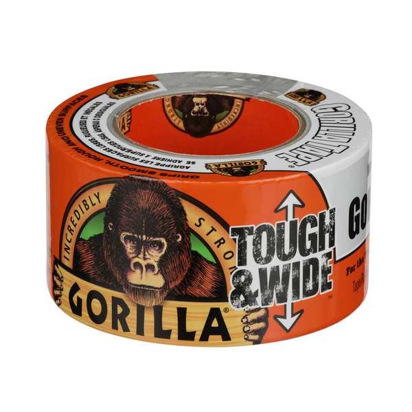 Gorilla Glue Duct Tape, White, 2 7/8 in x 25 yd, 0.7 mil - 6025302