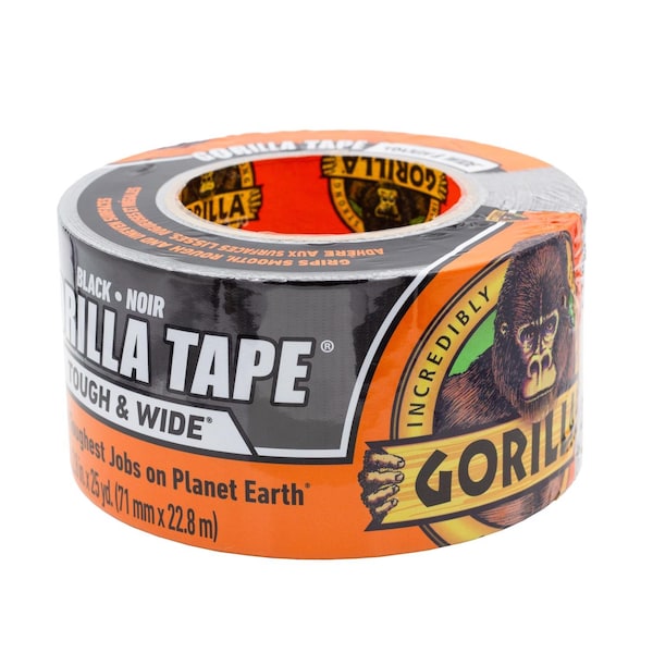 Gorilla Glue Gorilla 2.88 in. W X 25 yd L Black Duct Tape - 6003001