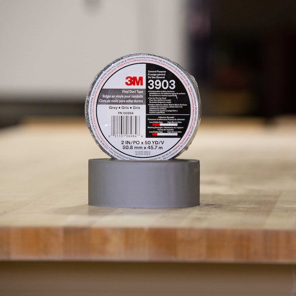 3M Duct Tape, 2 x 50 yd, 6.5 mil, Gray, Vinyl - 3903