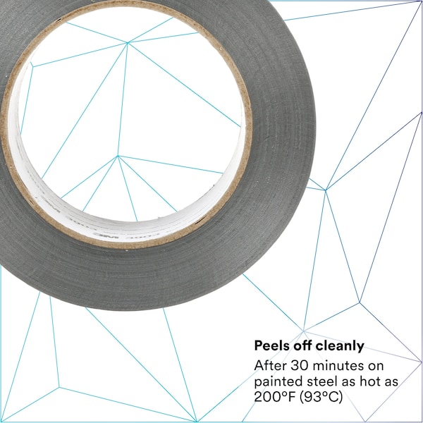 3M Duct Tape, 2 x 50 yd, 6.5 mil, Gray, Vinyl - 3903