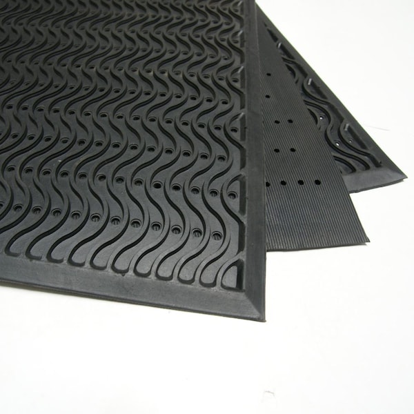Rubber-Cal Ultra-Scraper Outdoor Rubber Commercial, 2.5mm thick, Black - 03-213-BK
