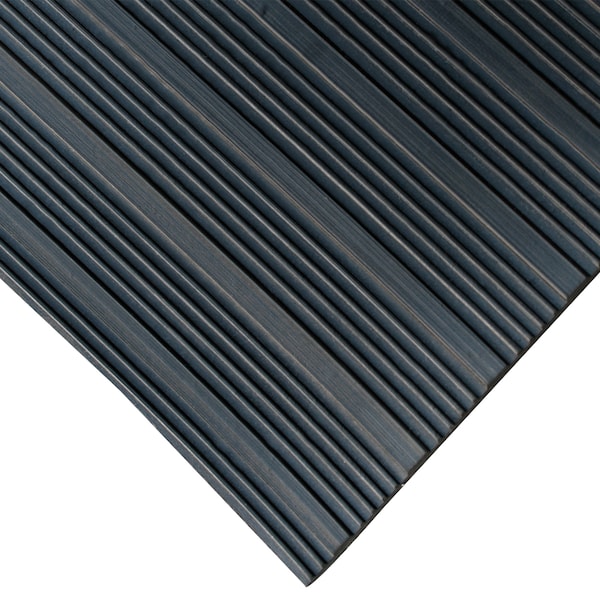 Rubber-Cal Composite-Rib Floor Mat, 1/8 in thick, Black - 03-167-CO-P