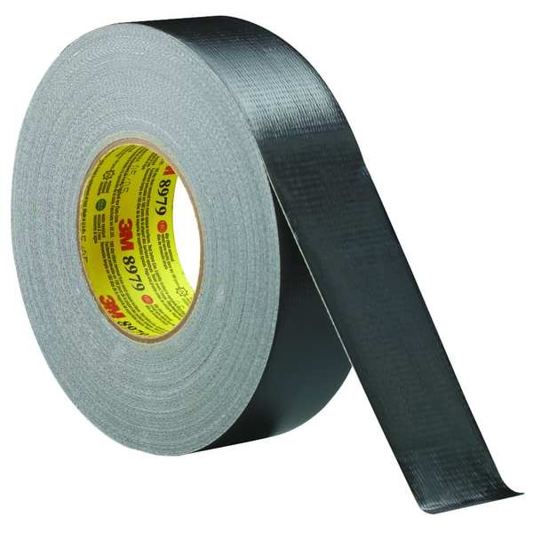 3M Duct Tape, 2 In x 60 yd, 12.6 mil, Black - 8979