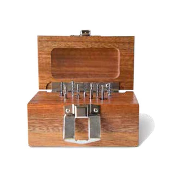 Kodiak Cutting Tools 9 Piece Carbide Bur Set 1/8 Inch on a 1/8 Inch Shanks in a Wooden Case - 5427323