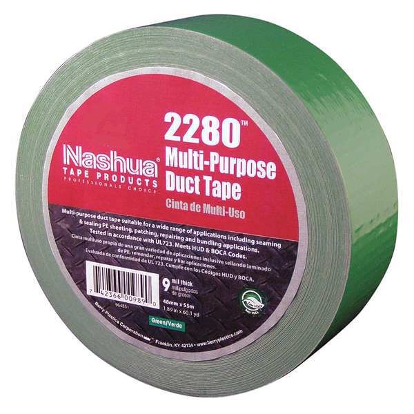 Nashua Duct Tape, 48mm x 55m, 9 mil, Green - 2280