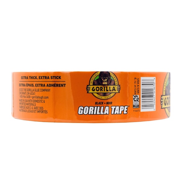 Gorilla Glue Gorilla 1.88 in. W X 50 yd L Black Duct Tape - 108084