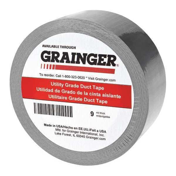 Zoro Select Duct Tape, Silver, Rubber, 96mm W, PK6 - TC600-SILVER