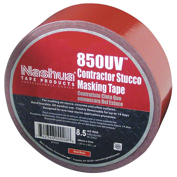 Nashua Duct Tape, Red, 1 7/8 in x 60 yd, 8.5 mil - 850UV