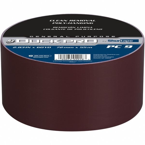Shurtape Duct Tape, Burgundy, 2.83 in x 60 yd - PC 009 BRG - 72MM X 55M