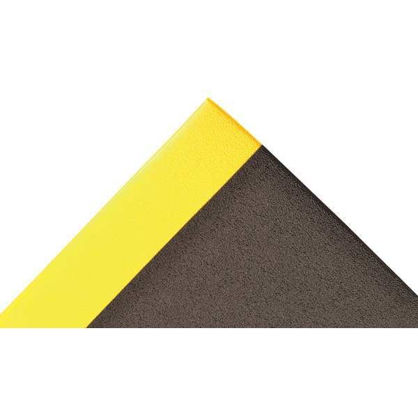 Notrax Black Static Dissipative Mat, 9 2/5 mm Thick, Sponge Foam - 825R0036BY