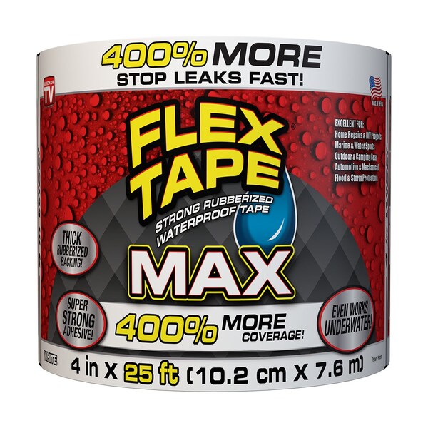 Flex Seal Flex Tape White Max 4In X 25Ft Tape - TFSMAXWHT04